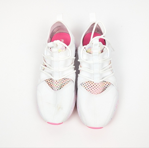 Fabletics White Pink Speckle Brookside Performance Sneaker Size 6.5 - Picture 4 of 10